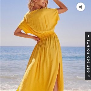 Beautiful yellow beach dress